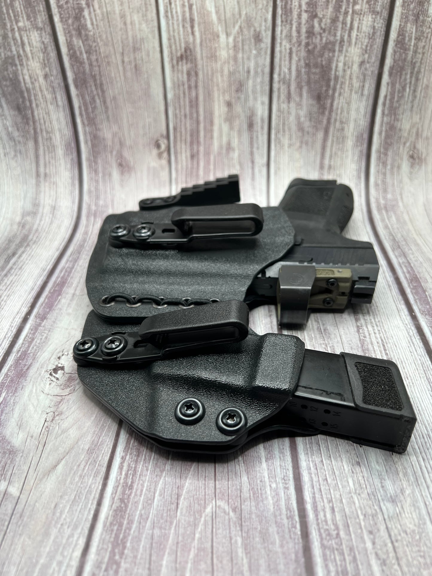 Light Bearing AIWB Holster for Canik METE MC9 Pistol. Appendix Inside the Waistband