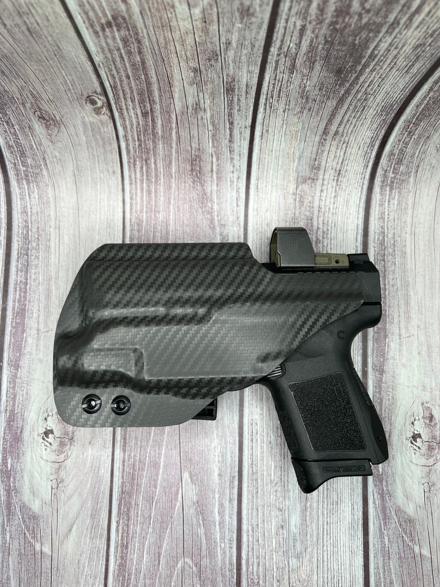 IWB Light Bearing Holster for Canik METE MC9 Pistol.