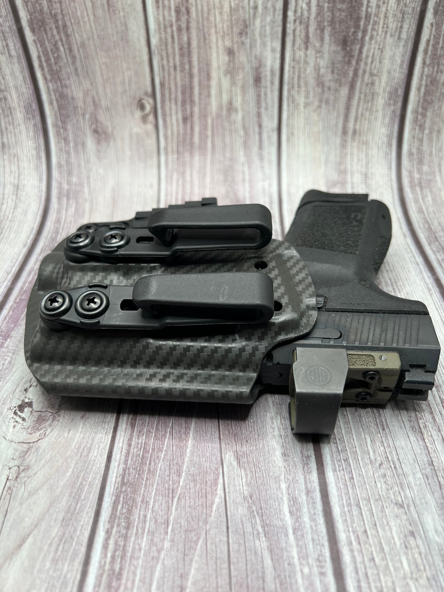 IWB Light Bearing Holster for Canik METE MC9 Pistol.