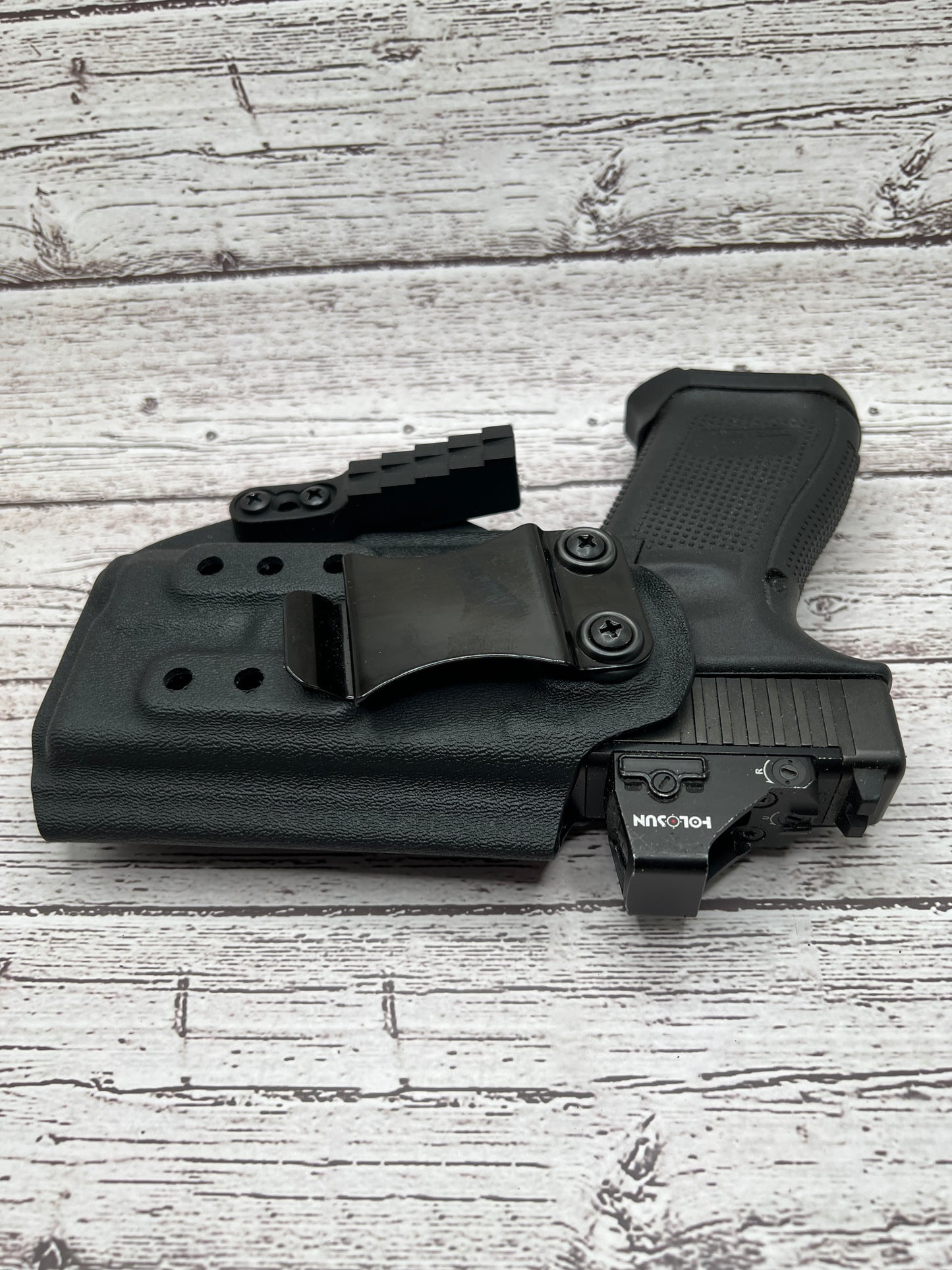 Light Bearing IWB Holster for Glock 19/19X/45 Pistol. Inforce APLc