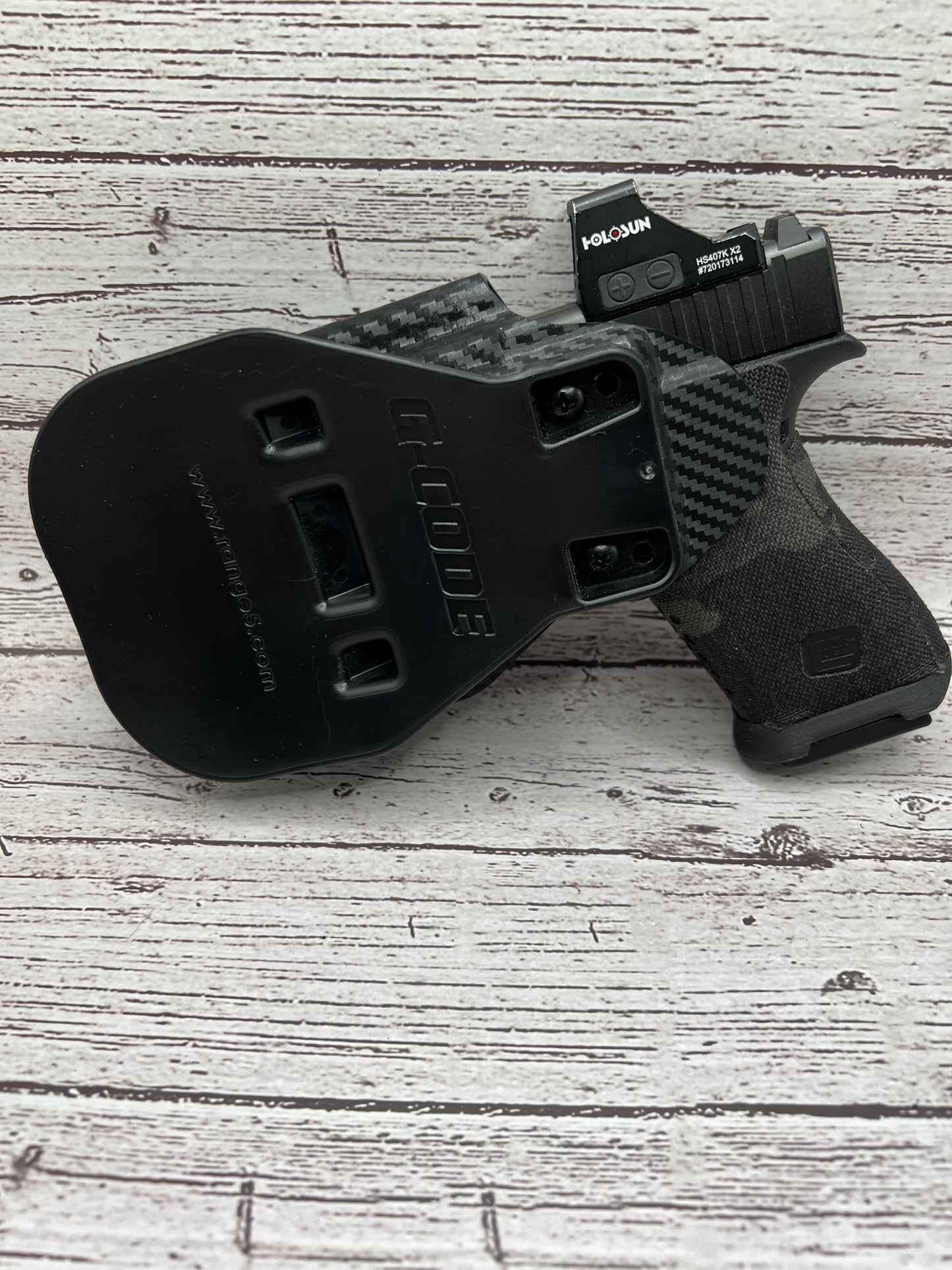 Light bearing OWB Paddle Holster for Glock 43X / 48 MOS Pistol Streamlight TLR-8Sub .