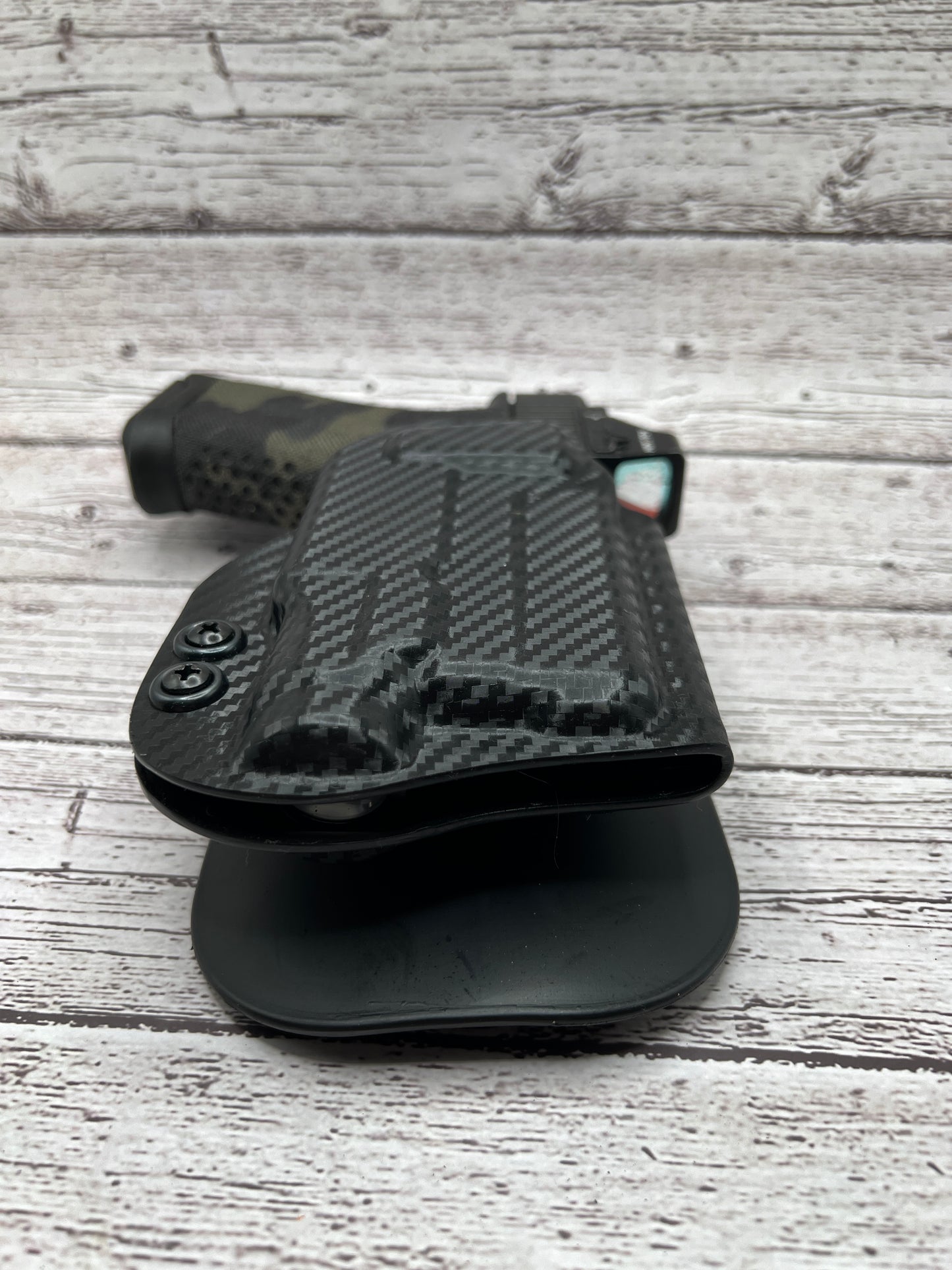 Light bearing OWB Paddle Holster for Glock 43X / 48 MOS Pistol Streamlight TLR-8Sub .