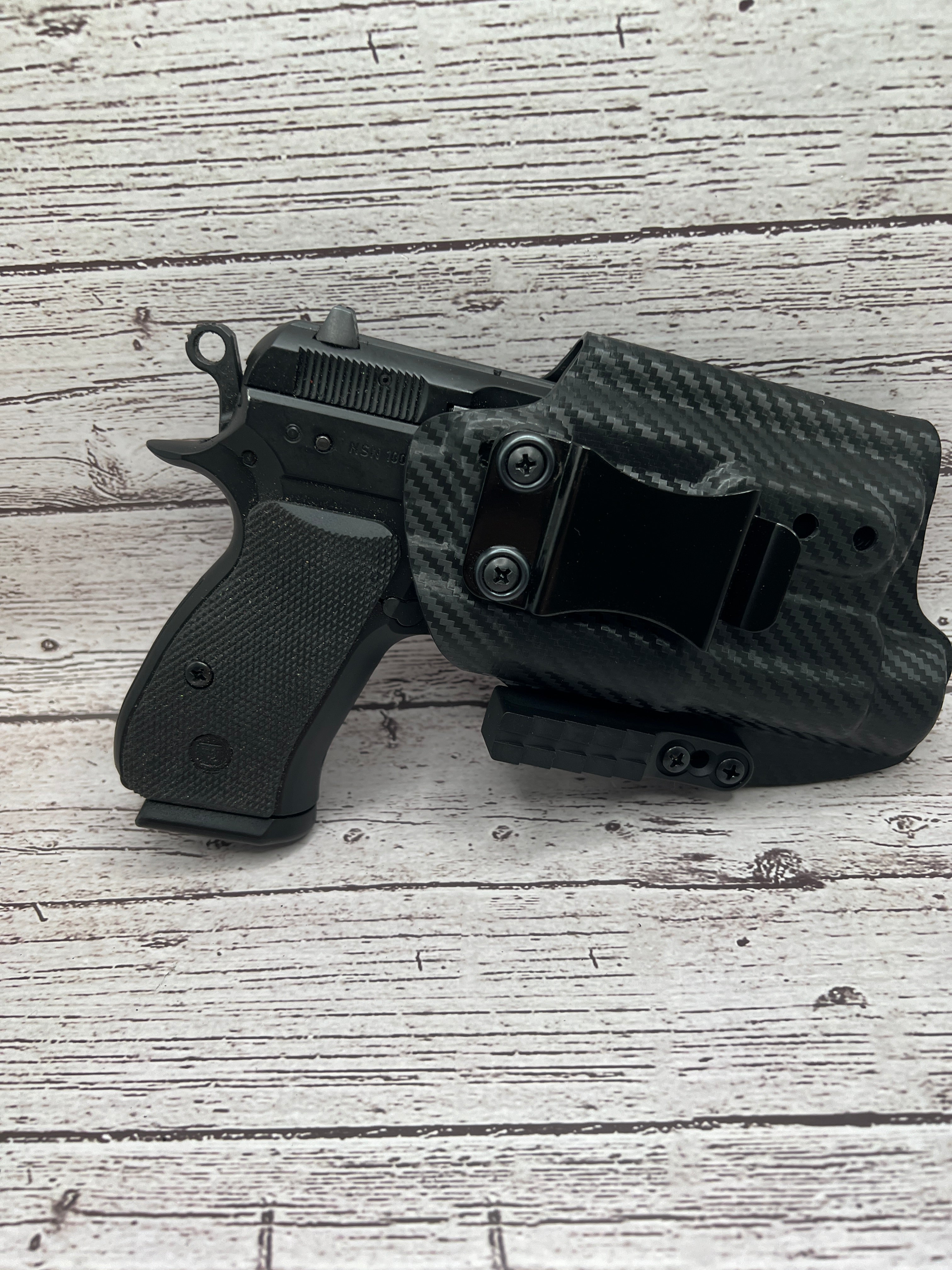 CZ 75 P01 Light Bearing IWB Holster. DnzHolsters