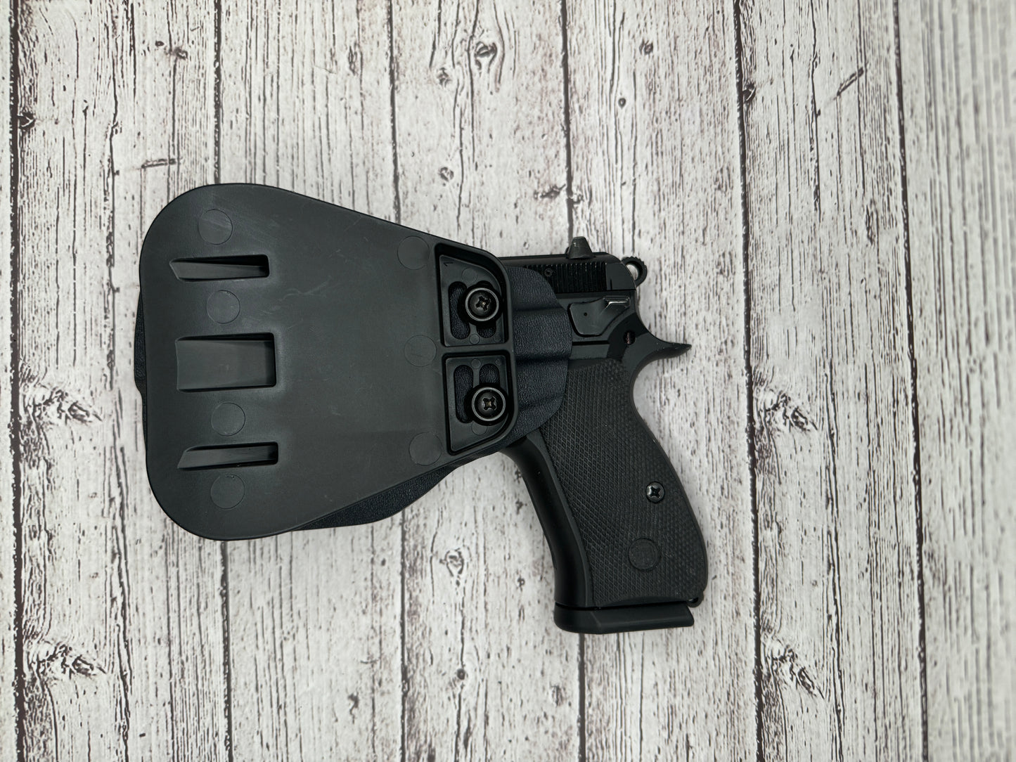 OWB Paddle Light Bearing Holster for CZ 75 P01 Pistol