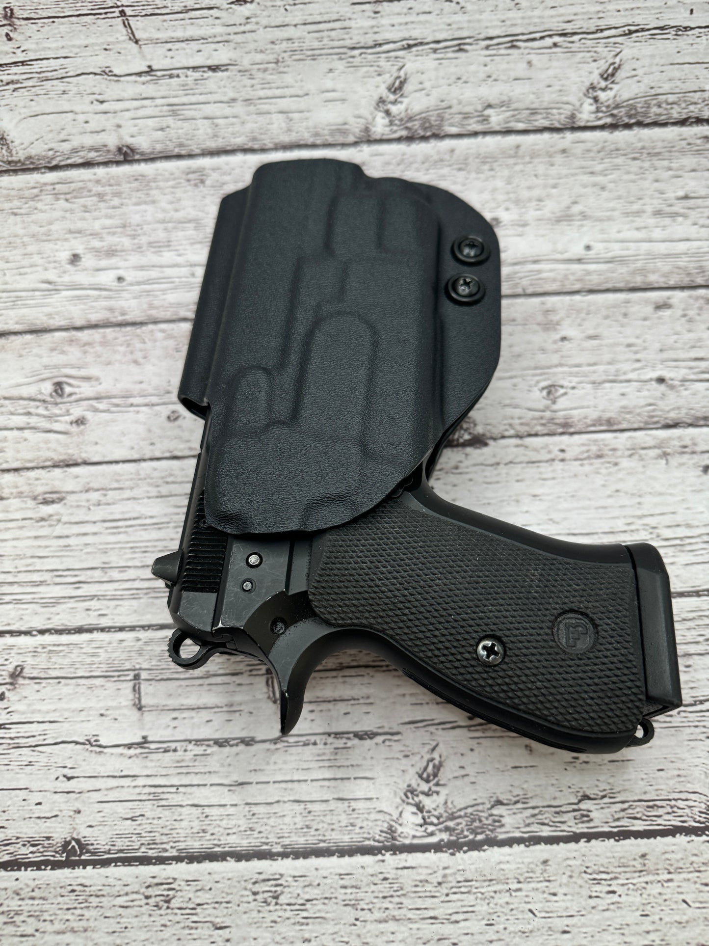 OWB Paddle Light Bearing Holster for CZ 75 P01 Pistol