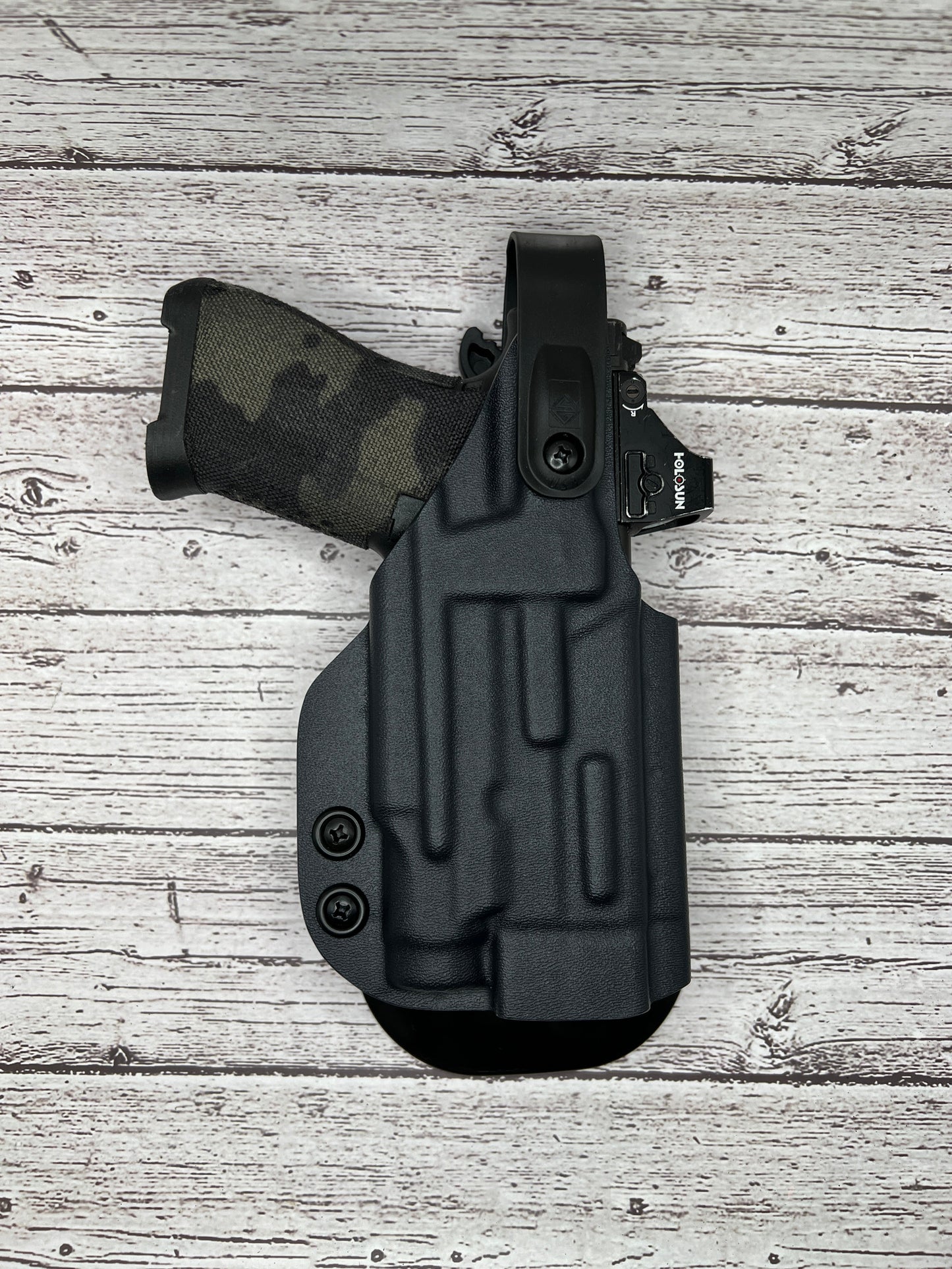 Level II Light bearing OWB Paddle Holster for Glock 43X Mos / 48 MOS Pistol Streamlight TLR-8Sub .