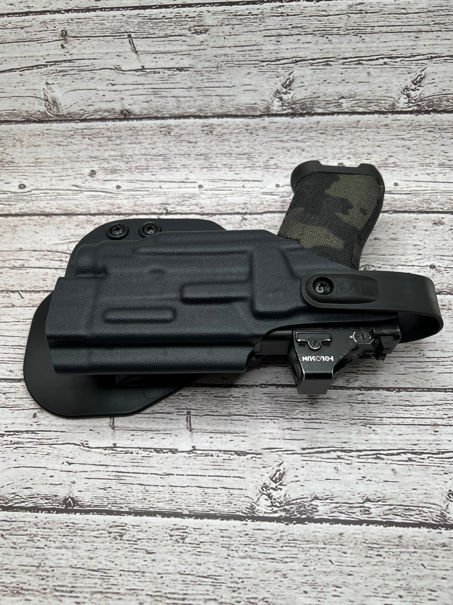 Level II Light bearing OWB Paddle Holster for Glock 43X Mos / 48 MOS Pistol Streamlight TLR-8Sub .