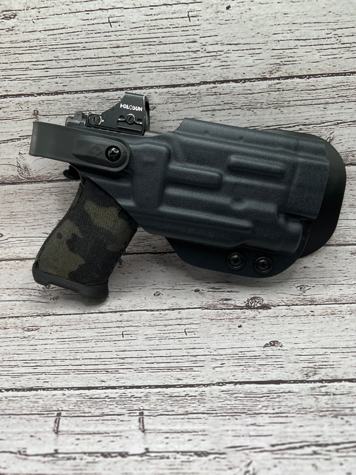 Level II Light bearing OWB Paddle Holster for Glock 43X Mos / 48 MOS Pistol Streamlight TLR-8Sub .