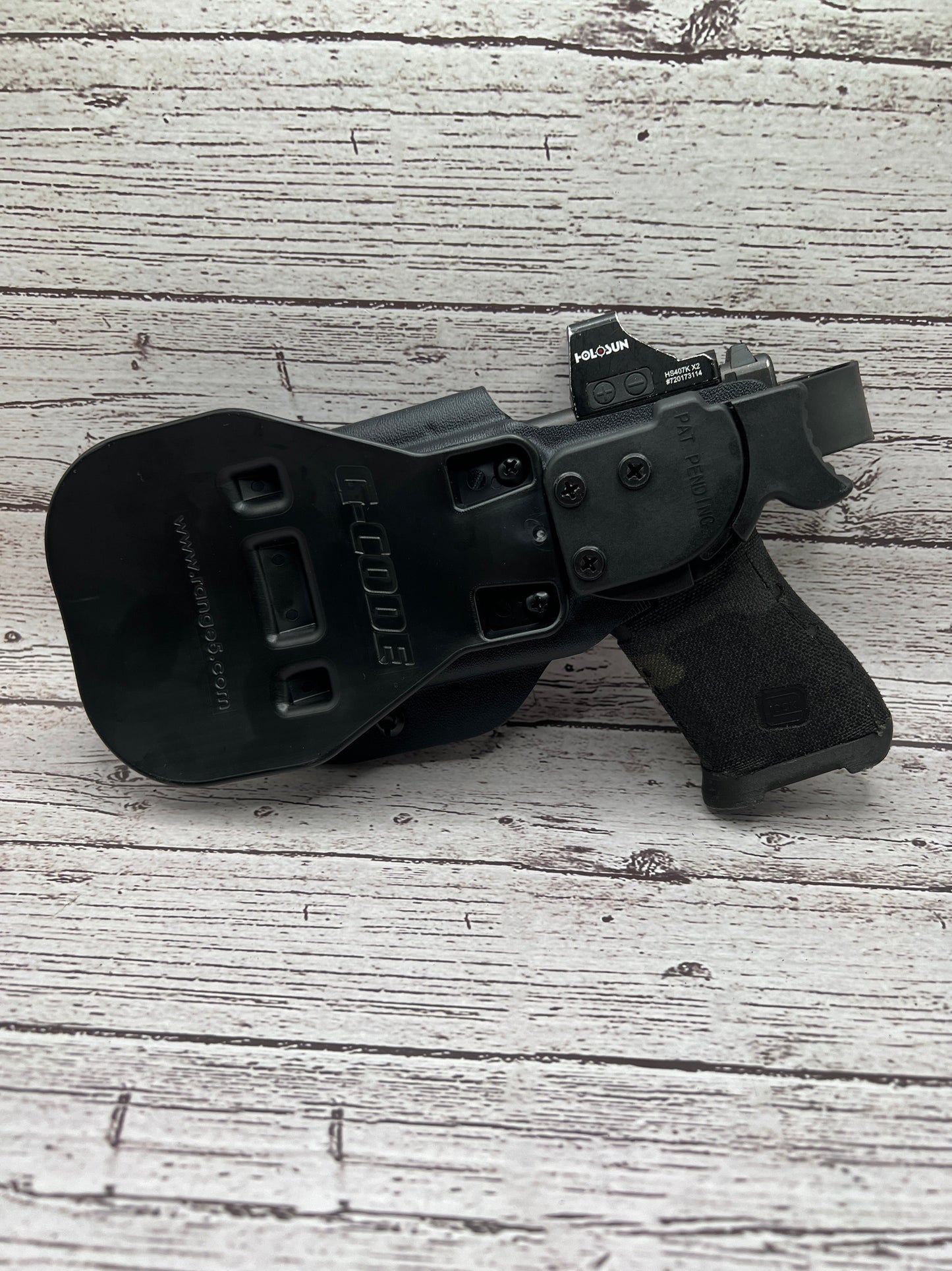 Level II Light bearing OWB Paddle Holster for Glock 43X Mos / 48 MOS Pistol Streamlight TLR-8Sub .