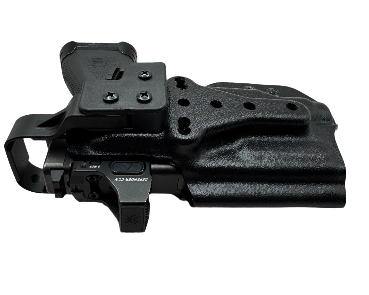 Level II Light bearing OWB Paddle Holster for Glock 43X Mos / 48 MOS Pistol Streamlight TLR-8Sub .