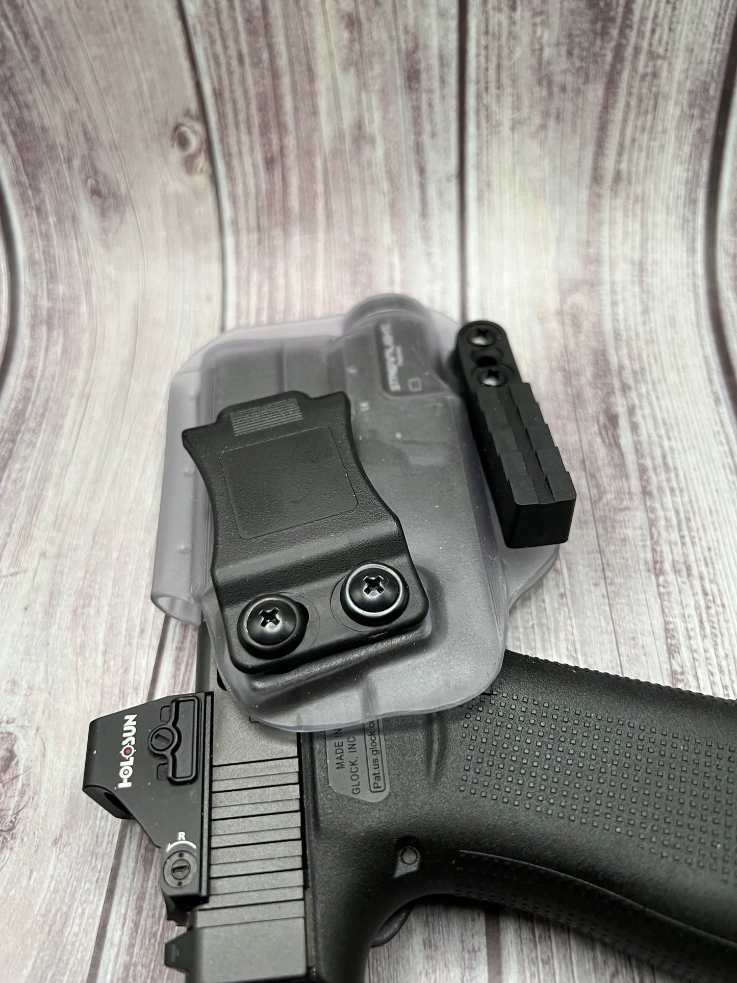 Light bearing IWB Holster for Glock 43X / 48 MOS Pistol Streamlight TLR-7Sub .