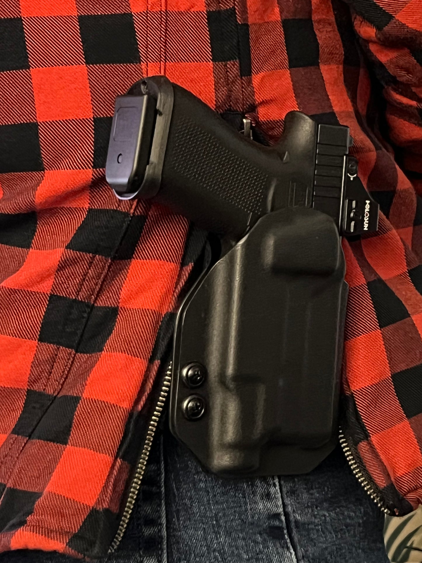 Light bearing OWB Holster for Glock 43X / 48 MOS Pistol Streamlight TLR-7Sub .